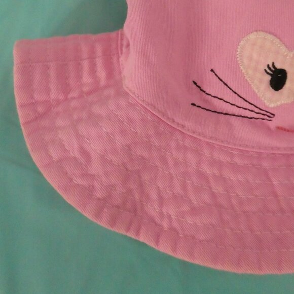 Unbranded | OS one size | Adorable Pink Cat Face Bucket Hat - Picture 6 of 13